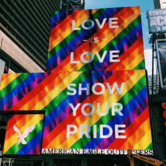 Love is love in Times Square.